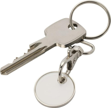Logotrade promotional gifts photo of: Rory keyring with trolley coin