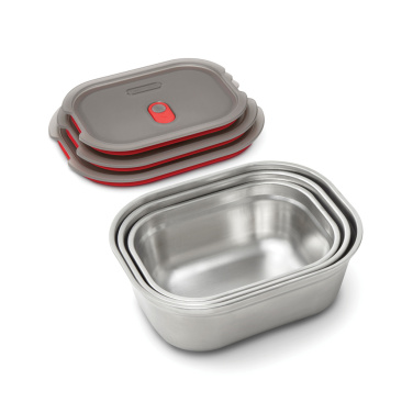Logo trade promotional products image of: Black+Blum Mealprep Box 3pcs Set Small, Medium, Large