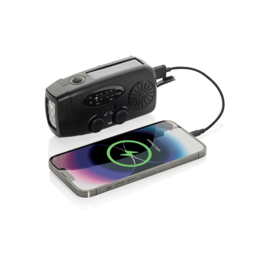 Logo trade corporate gifts picture of: RescueWave RCS recycled plastic emergency radio