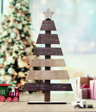 Logo trade promotional giveaways picture of: Wooden Christmas tree
