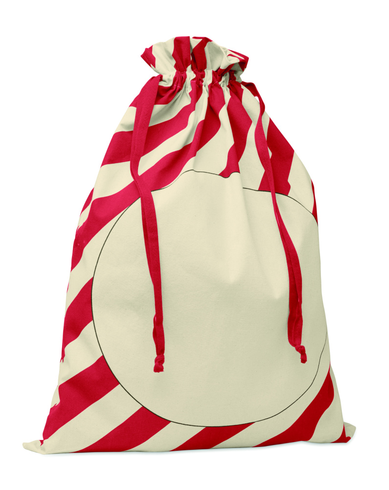 Logo trade promotional products image of: Large Santa cotton bag
