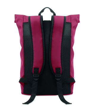 Logo trade corporate gift photo of: Laptop 15" roll top PU backpack