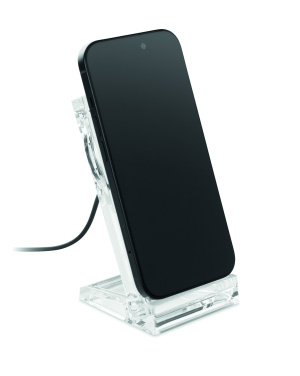 Logo trade promotional giveaways picture of: Acrylic wireless charger 15W