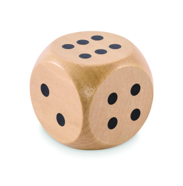 Logotrade promotional items photo of: Schima wooden dice 5cm dia