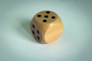 Logotrade business gift image of: Schima wooden dice 5cm dia