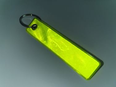 Logo trade promotional gifts image of: Reflective key ring in PVC