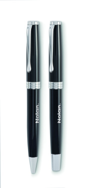 Logo trade business gift photo of: Ball pen and roller set
