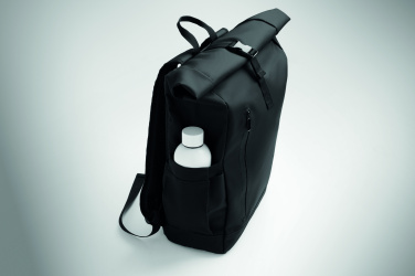 Logotrade advertising product image of: Rolltop laptop rucksack 600D