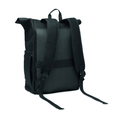Logotrade promotional product picture of: Rolltop laptop rucksack 600D