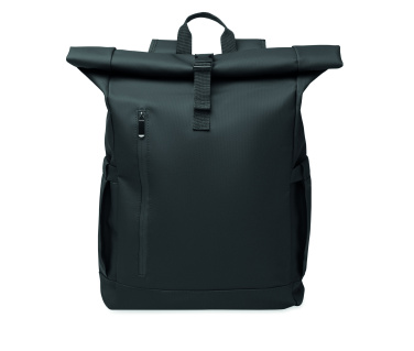 Logotrade promotional gift image of: Rolltop laptop rucksack 600D