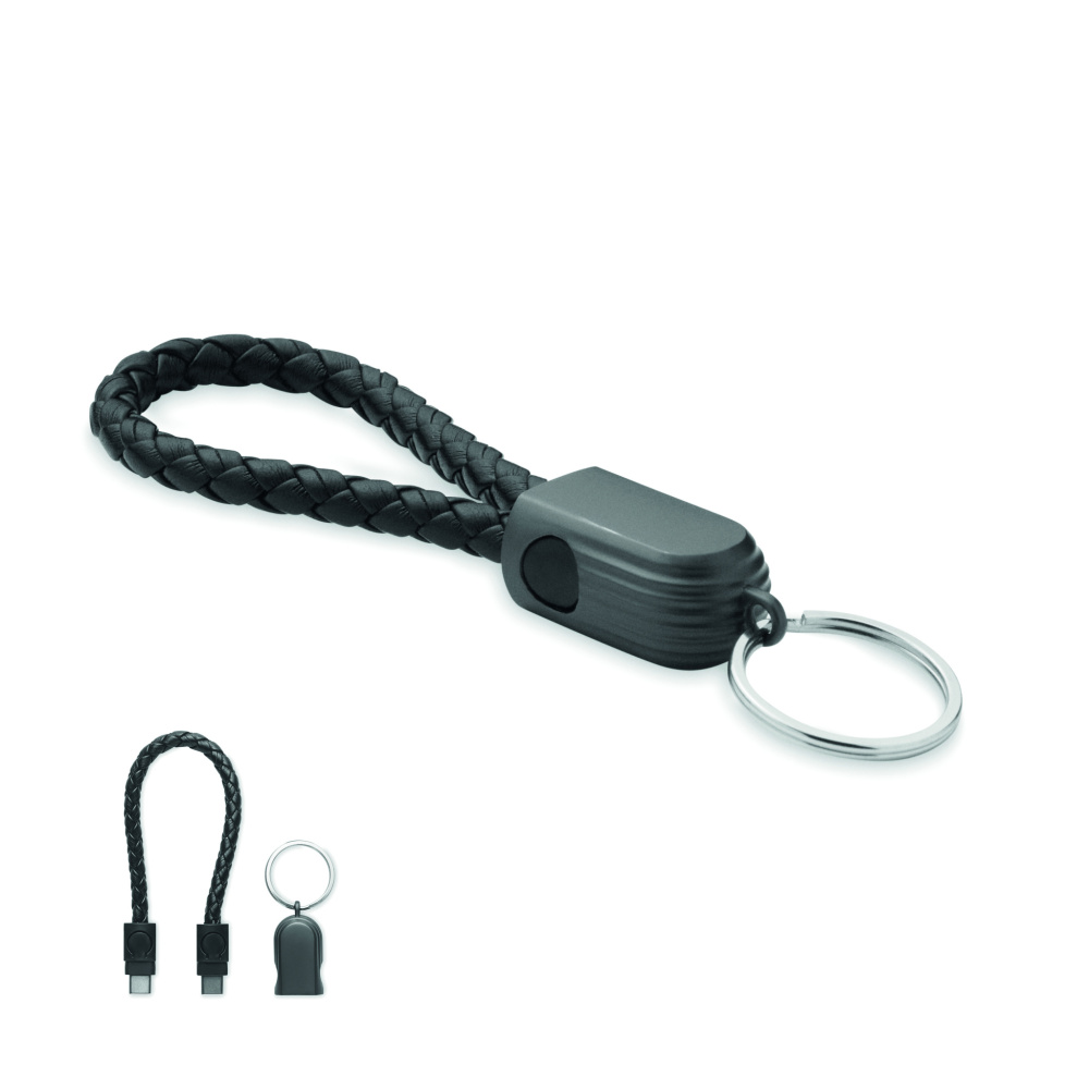Logotrade promotional products photo of: Key ring loop cable type-C