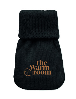 Logo trade promotional gifts image of: Hand warmer knitted polyester