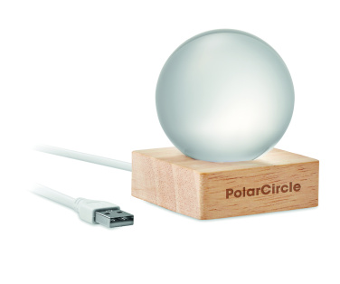 Logo trade promotional gift photo of: LED glass ball