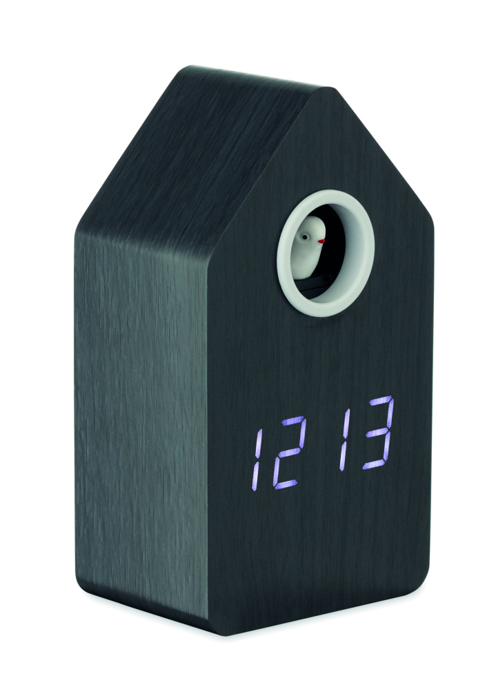 Logo trade corporate gifts image of: MDF cuckoo alarm clock