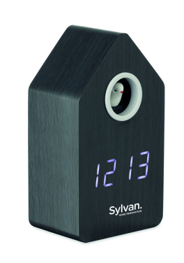 Logo trade promotional merchandise picture of: MDF cuckoo alarm clock