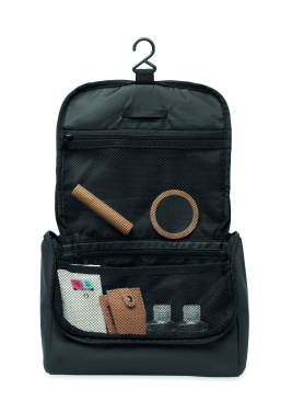 Logo trade promotional giveaways picture of: Cosmetic hanging bag in PU