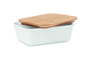 Logo trade business gifts image of: Lunch box with bamboo lid