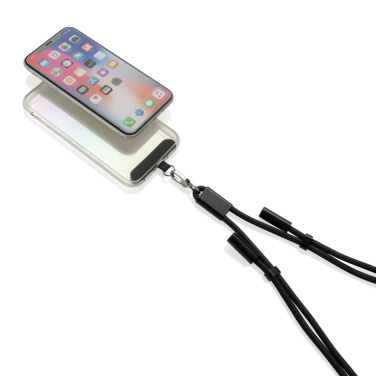 Logo trade promotional products picture of: LoopAmp RCS RPET adjustable phone cord with 60W cable