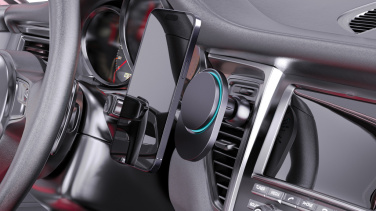 Logo trade promotional giveaways image of: PowerCruze RCS rplastic 15W magnetic charging car holder