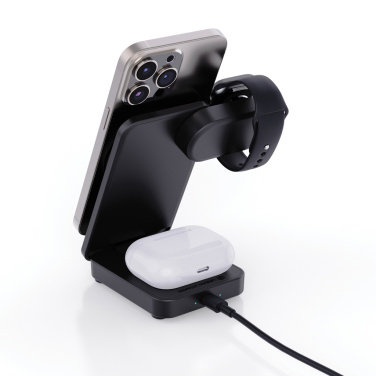 Logo trade promotional products picture of: Urban Vitamin Arcadia RCS rplastic 15W 3in1 magnetic charger