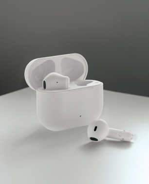 Logo trade corporate gifts image of: Tunevo RCS recycled plastic wireless earbuds