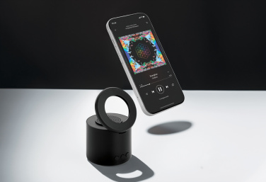 Logo trade promotional giveaways image of: Magpulse RCS recycled plastic 3W speaker w/magnetic holder