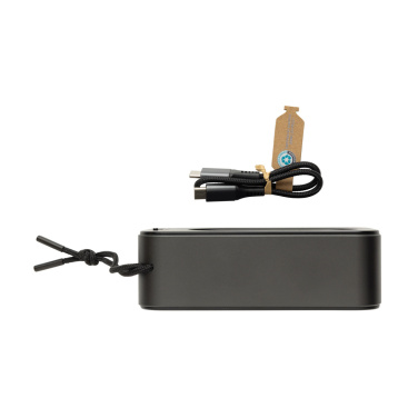 Logo trade promotional merchandise photo of: Swiss Peak RCS recycled aluminium 10W bass speaker