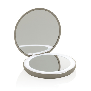 Logo trade promotional products picture of: Lumora RCS recycled plastic LED re-chargeable make-up mirror