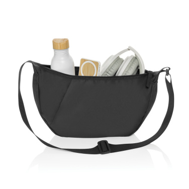 Logo trade promotional products image of: Crescent XL AWARE™ RPET half moon sling bag