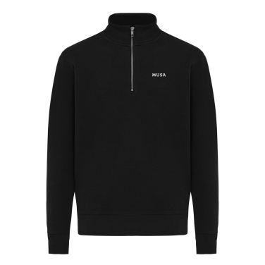 Logotrade promotional gift picture of: IQONIQ Elgon recycled cotton quarter zip sweater