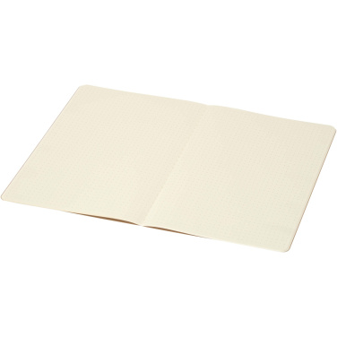 Logo trade promotional products image of: Slyk A5 kraft cahier notebook with dotted pages