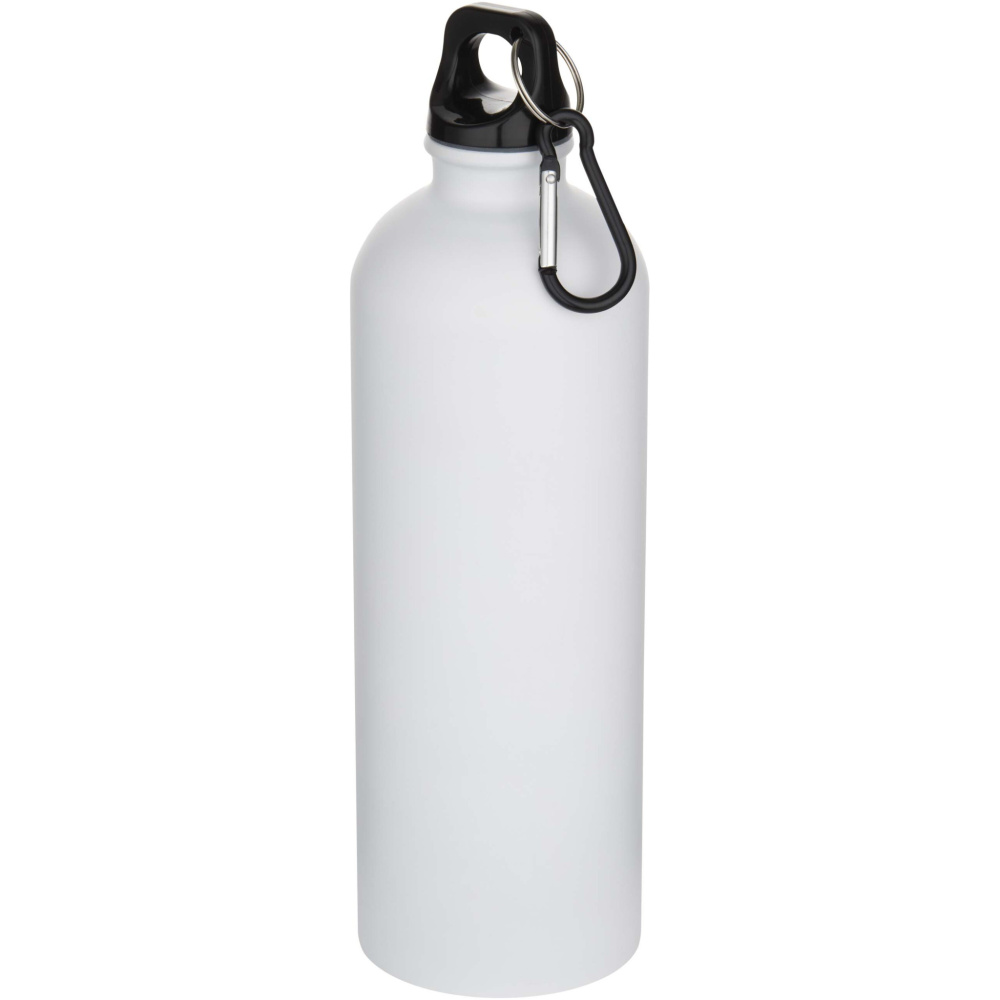 Logo trade corporate gifts picture of: Oregon 750 ml matte RCS recycled single wall stainless steel water bottle with carabiner