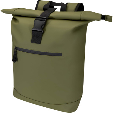 Logo trade promotional gifts image of: Resi Plus 15" GRS recycled roll-top backpack 18L