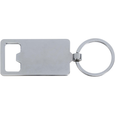 Logo trade promotional items image of: Snapper bamboo keychain with bottle opener