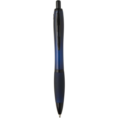 Logotrade advertising products photo of: Nash recycled plastic ballpoint pen with black trims (black ink)