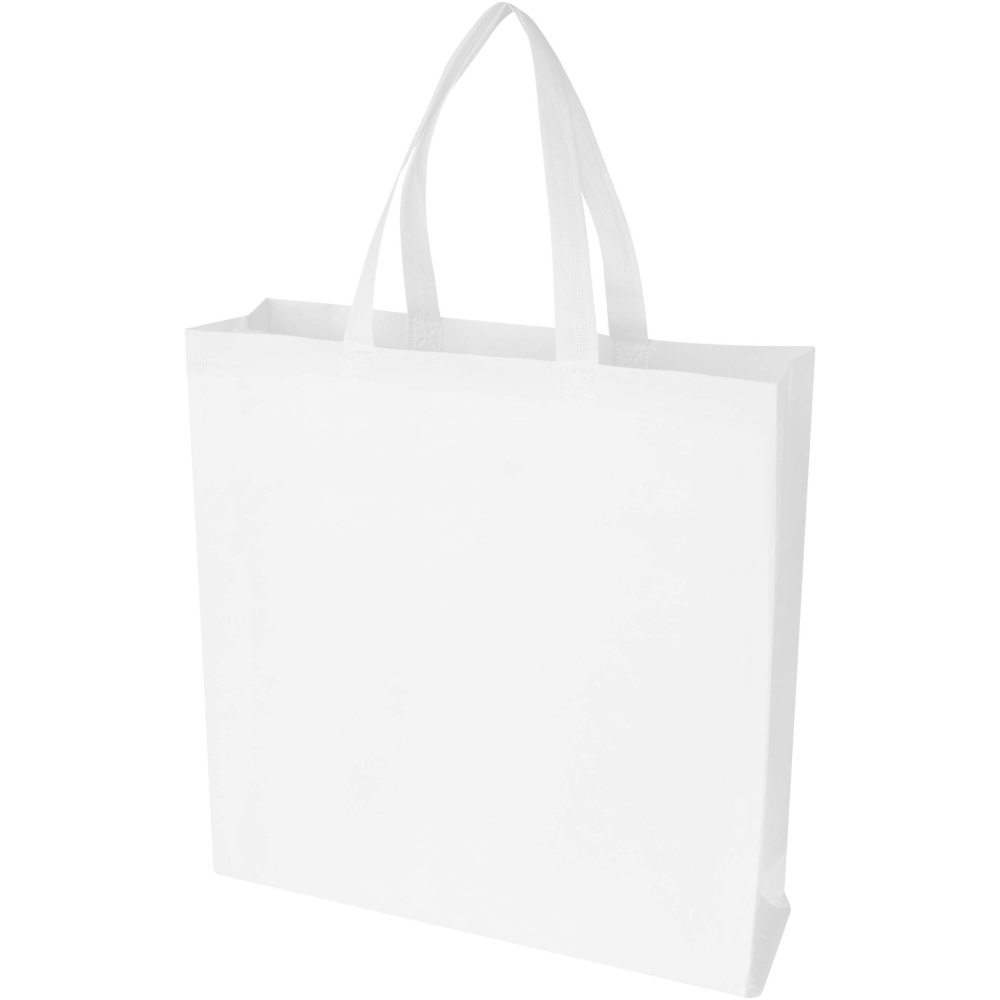 Logo trade advertising product photo of: EcoSeal GRS recycled nonwoven gusset tote bag 12L