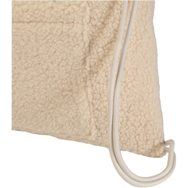 Logo trade promotional merchandise image of: Bear GRS recycled sherpa drawstring backpack 9L