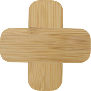 Logo trade promotional gift photo of: Croc bamboo trivet - small