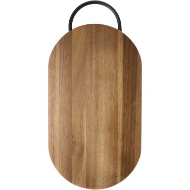 Logotrade promotional product image of: Prestige acacia wood chopping board with bread knife