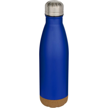 Logotrade advertising products photo of: Cove 500 ml double wall vacuum insulated stainless steel water bottle with cork details