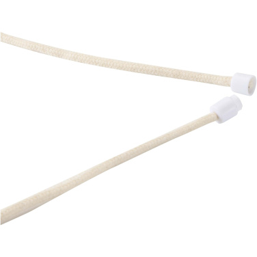 Logotrade promotional merchandise image of: Adhab smartphone lanyard with bamboo details