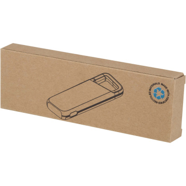 Logo trade corporate gift photo of: Alkes 5000 mAh 12W recycled plastic water resistant power bank with carabiner