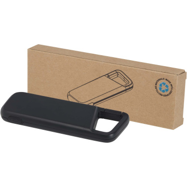 Logotrade promotional giveaways photo of: Alkes 5000 mAh 12W recycled plastic water resistant power bank with carabiner
