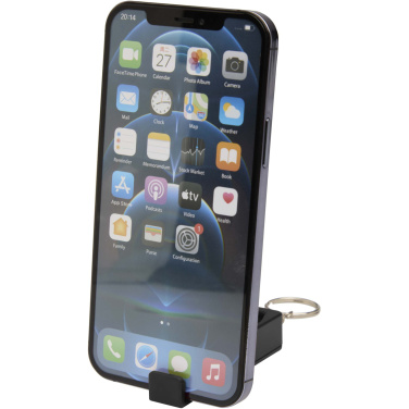 Logo trade corporate gift photo of: Aggia recycled plastic phone stand with fidget toy