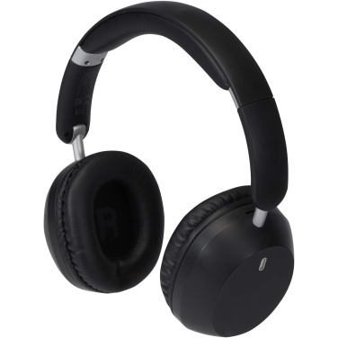 Logo trade corporate gifts image of: Hoggar recycled plastic over-ear foldeable ANC and ENC headphones