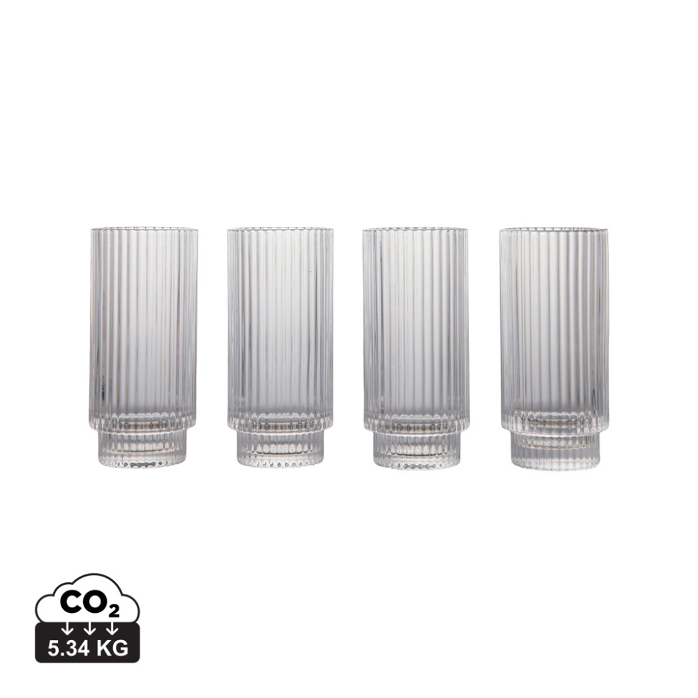 Logo trade advertising products picture of: VINGA York highball, 4 pcs set