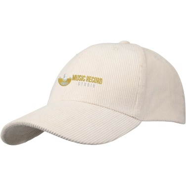 Logo trade promotional items picture of: Hutton 6 panel recycled corduroy cap