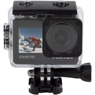 Logo trade promotional gifts image of: Prixton DV670 4K dual screen action camera