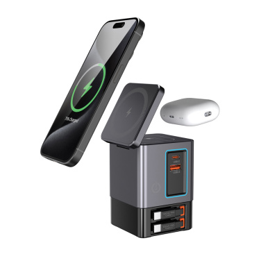 Logo trade promotional items image of: Urban Vitamin Sacramento 105W GAN charger+retractable cables