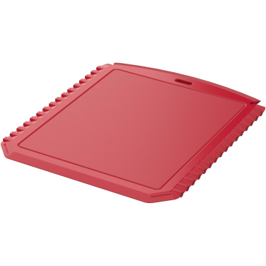 Logo trade corporate gift photo of: Thrym rectangular recycled plastic ice scraper